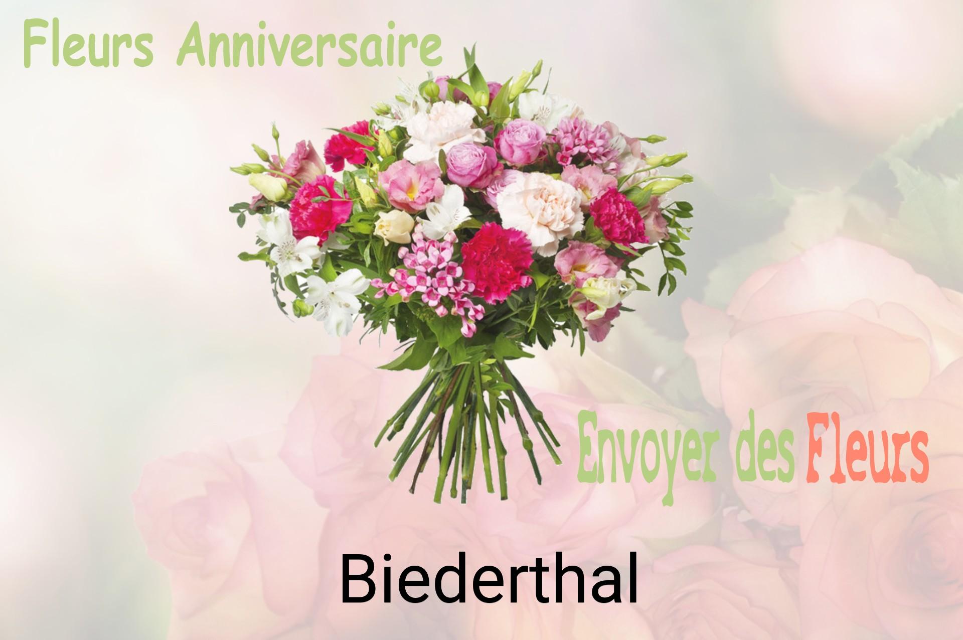Bouquet de fleurs d’anniversaire livré à Biederthal
