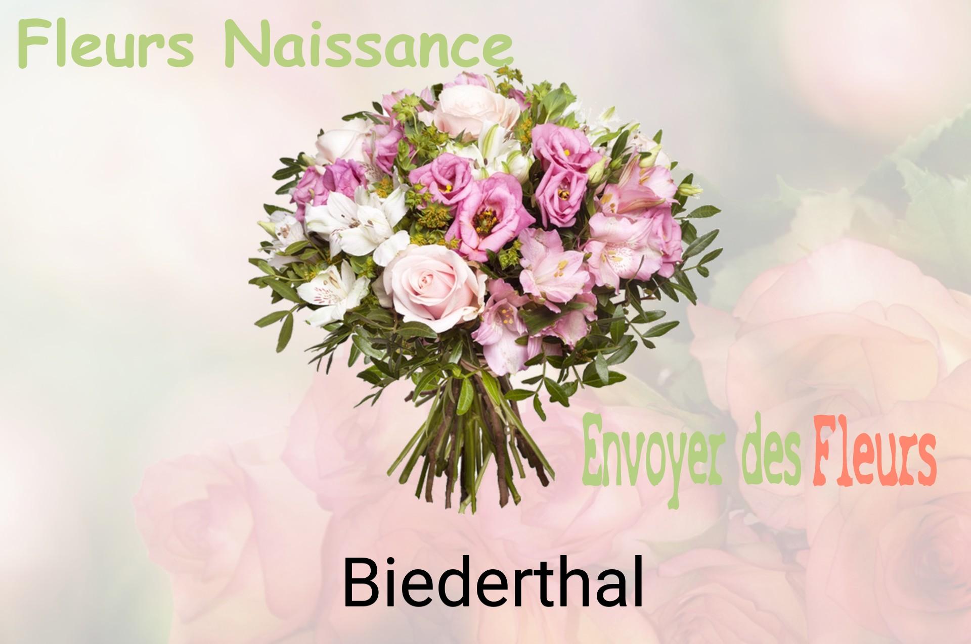 Bouquet de fleurs de naissance livré à Biederthal