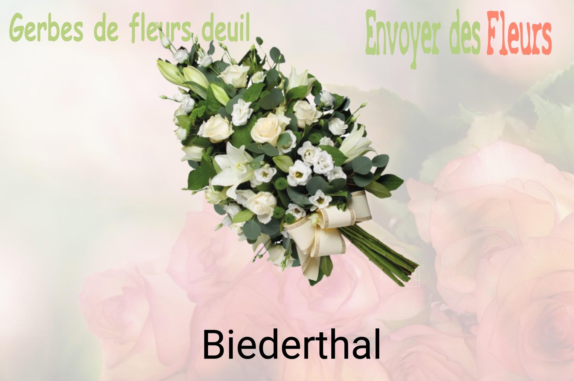Gerbe de fleurs de deuil livrée à Biederthal